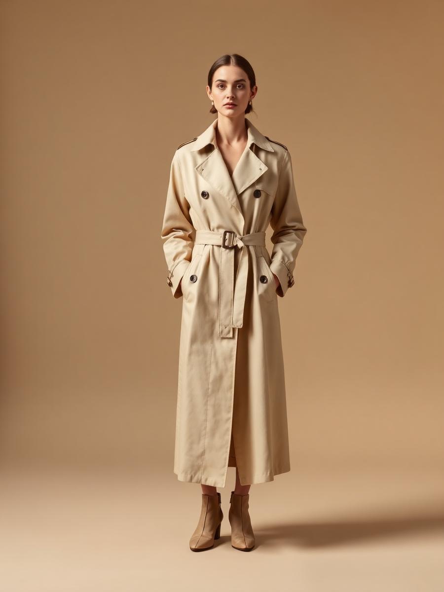 Belted trench — Adidas, size M, listed in St. Helier